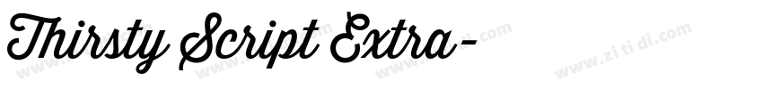 Thirsty Script Extra字体转换
